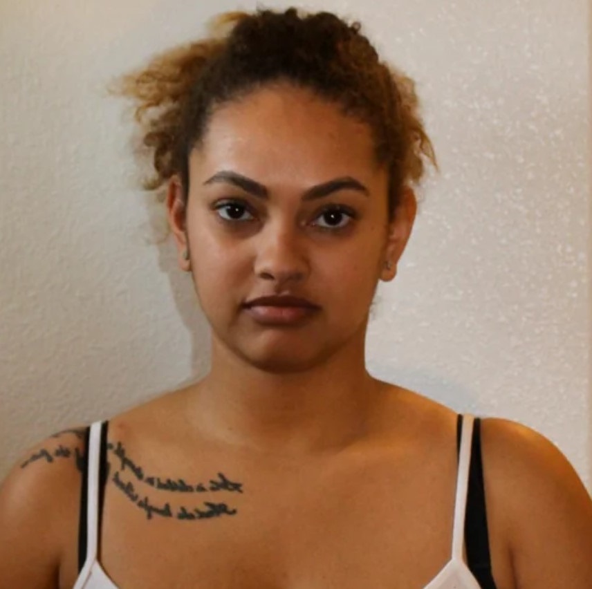 Maya, before and after eight weeks — before