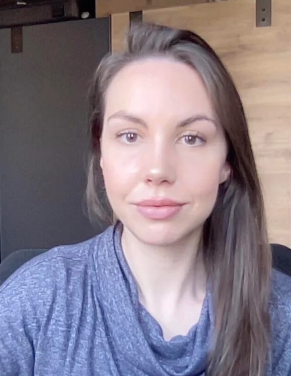 P., before and after ten weeks — after